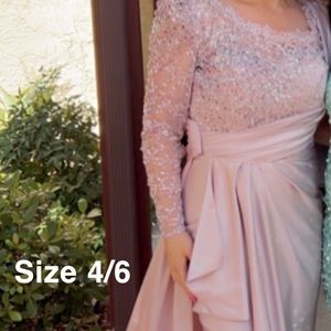 Pink maxi dress size 4